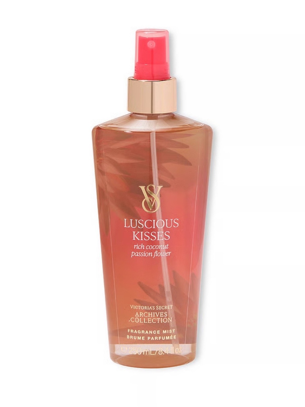 Victoria's Secret Luscious Kisses Fragrance Mist - Coral/Gold Accents